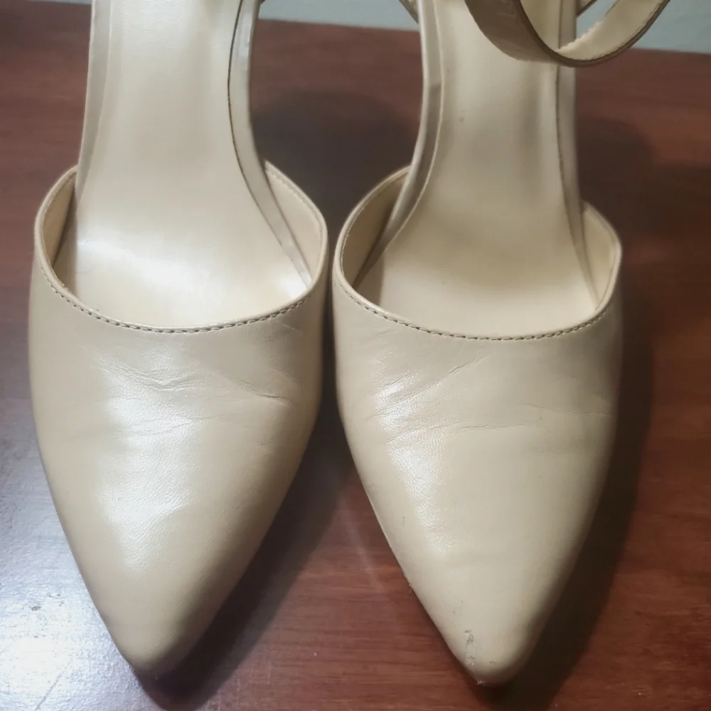 Nine West Leather Ankle Strap Shoes Size 9